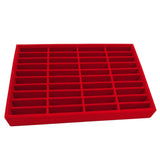 Max Men Women Bangle Bracelet Trays 40 Slot Compartment Box Showcase Red