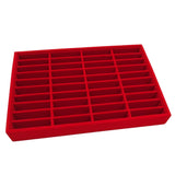Max Men Women Bangle Bracelet Trays 40 Slot Compartment Box Showcase Red
