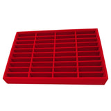 Max Men Women Bangle Bracelet Trays 40 Slot Compartment Box Showcase Red