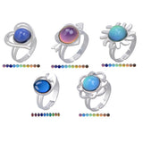 Max Alloy Emotion Feeling Color Change Mood Ring Temperature Ring Moon