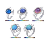 Max Alloy Emotion Feeling Color Change Mood Ring Temperature Ring Moon