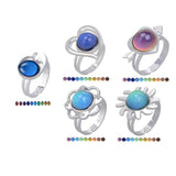 Max Alloy Emotion Feeling Color Change Mood Ring Temperature Ring Moon