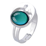 Max Alloy Emotion Feeling Color Change Mood Ring Temperature Ring Moon