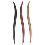 Retro Traditional Wooden Hair Pin Stick For Women Lady Chinese Style Black