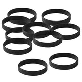 Max 10 Pieces/Pack Blank Silicone Wristbands Fashion Rubber Bracelet Black