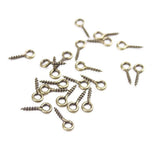 Max 800 Pieces Small Screw Eye Pins Hooks Eyelets Pegs Jewelry Findings 4x8mm