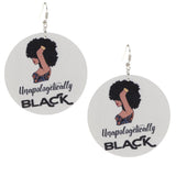 Maxbell 1 Pair Natural African Wooden Earring Handmade Personalized Style for Girls