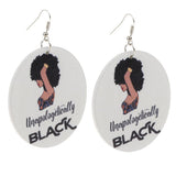 Maxbell 1 Pair Natural African Wooden Earring Handmade Personalized Style for Girls