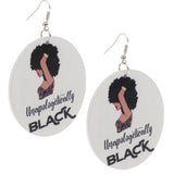 Maxbell 1 Pair Natural African Wooden Earring Handmade Personalized Style for Girls