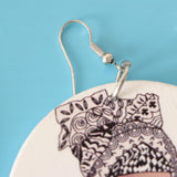 Maxbell Fashion African Personalized Style Wooden Earrings for Woman Girl Lady Gift