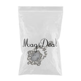 Maxbell Beauty Profile Brooch Pin Inlay Crystal Badge Enamel Alloy Charm  Silver