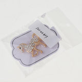 Maxbell Retro Crystal Horse Corsage Brooches Animal Pin for Women Dress Accessories
