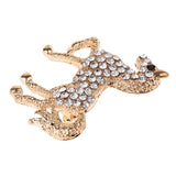 Maxbell Retro Crystal Horse Corsage Brooches Animal Pin for Women Dress Accessories