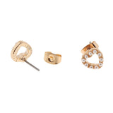 Max 21 Pairs Fashion Korean Stud Earrings Set Round Beads Stainless Steel Jewel