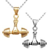 Max Men Sport Gym Fitness Weightlifting Necklace Pendant Stainless Steel  Silver