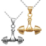 Max Men Sport Gym Fitness Weightlifting Necklace Pendant Stainless Steel  Silver