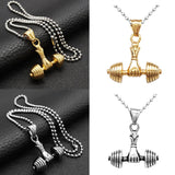 Max Men Sport Gym Fitness Weightlifting Necklace Pendant Stainless Steel  Silver