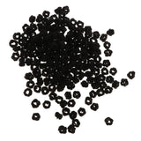 Maxbell Rope Button Bead Necklace Bracelet Loose Beads for Jewelry Making Black