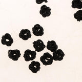 Maxbell Rope Button Bead Necklace Bracelet Loose Beads for Jewelry Making Black