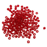 Maxbell Rope Button Bead Necklace Bracelet Loose Beads for Jewelry Making Red