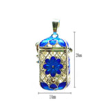 Maxbell Aromatherapy Copper Locket Essential Oil Aroma Perfume Pendant Rectangle