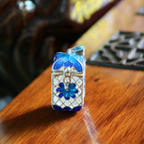 Maxbell Aromatherapy Copper Locket Essential Oil Aroma Perfume Pendant Rectangle