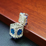 Maxbell Aromatherapy Copper Locket Essential Oil Aroma Perfume Pendant Rectangle