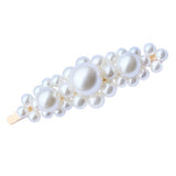 Maxbell 1 Piece Simulated Pearl Snap Hair Clips Barrettes Toddler Teens Hairpin A Gold