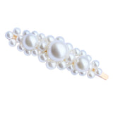 Maxbell 1 Piece Simulated Pearl Snap Hair Clips Barrettes Toddler Teens Hairpin A Gold