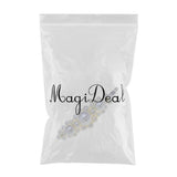Maxbell 1 Piece Simulated Pearl Snap Hair Clips Barrettes Toddler Teens Hairpin A Silver