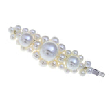 Maxbell 1 Piece Simulated Pearl Snap Hair Clips Barrettes Toddler Teens Hairpin A Silver