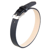 Maxbell Fashion Cow Leather Wristband Cuff Bracelet Bangle Charm Women Jewelry Black