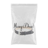 Maxbell Fashion Cow Leather Wristband Cuff Bracelet Bangle Charm Women Jewelry Black