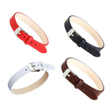 Maxbell Fashion Cow Leather Wristband Cuff Bracelet Bangle Charm Women Jewelry Black