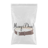 Maxbell Fashion Cow Leather Wristband Cuff Bracelet Bangle Charm Women Jewelry Brown