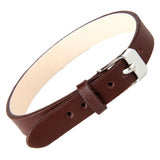 Maxbell Fashion Cow Leather Wristband Cuff Bracelet Bangle Charm Women Jewelry Brown