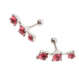 Max 1Pair Stainless Steel Ear Tragus Helix Ear Studs Bar Piercing Jewelry Pink