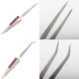 Max Stainless Steel Soldering Bouncing Self Clip Welding Fixed Tweezer Curved