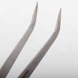 Max Stainless Steel Soldering Bouncing Self Clip Welding Fixed Tweezer Curved