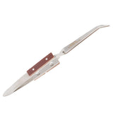 Max Stainless Steel Soldering Bouncing Self Clip Welding Fixed Tweezer Curved