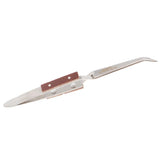 Max Stainless Steel Soldering Bouncing Self Clip Welding Fixed Tweezer Curved