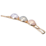 Women Simulated Pearl Slide Hair Clips Barrettes Teens Hairpin Wedding