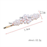 Maxbell Women Girls Simulated Pearl Slide Hair Clips Barrettes Hairpin Wedding Party