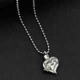 Maxbell Enamel Love Heart Pendant Cremation Keepsake Urn Keepsake Necklace E