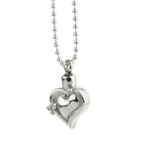 Maxbell Enamel Love Heart Pendant Cremation Keepsake Urn Keepsake Necklace E