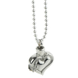 Maxbell Enamel Love Heart Pendant Cremation Keepsake Urn Keepsake Necklace E