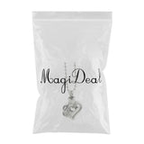 Maxbell Enamel Love Heart Pendant Cremation Keepsake Urn Keepsake Necklace E