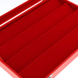 Maxbell Red Jewelry Display Tray with Slots Lids Inserts for Necklace Jewelry   7