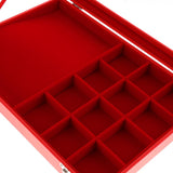 Maxbell Red Jewelry Display Tray with Slots Lids Inserts for Necklace Jewelry   9