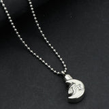 Maxbell Stainless Steel Urn Pendant Necklace Cremation Jewelry Ashes Keepsake 5